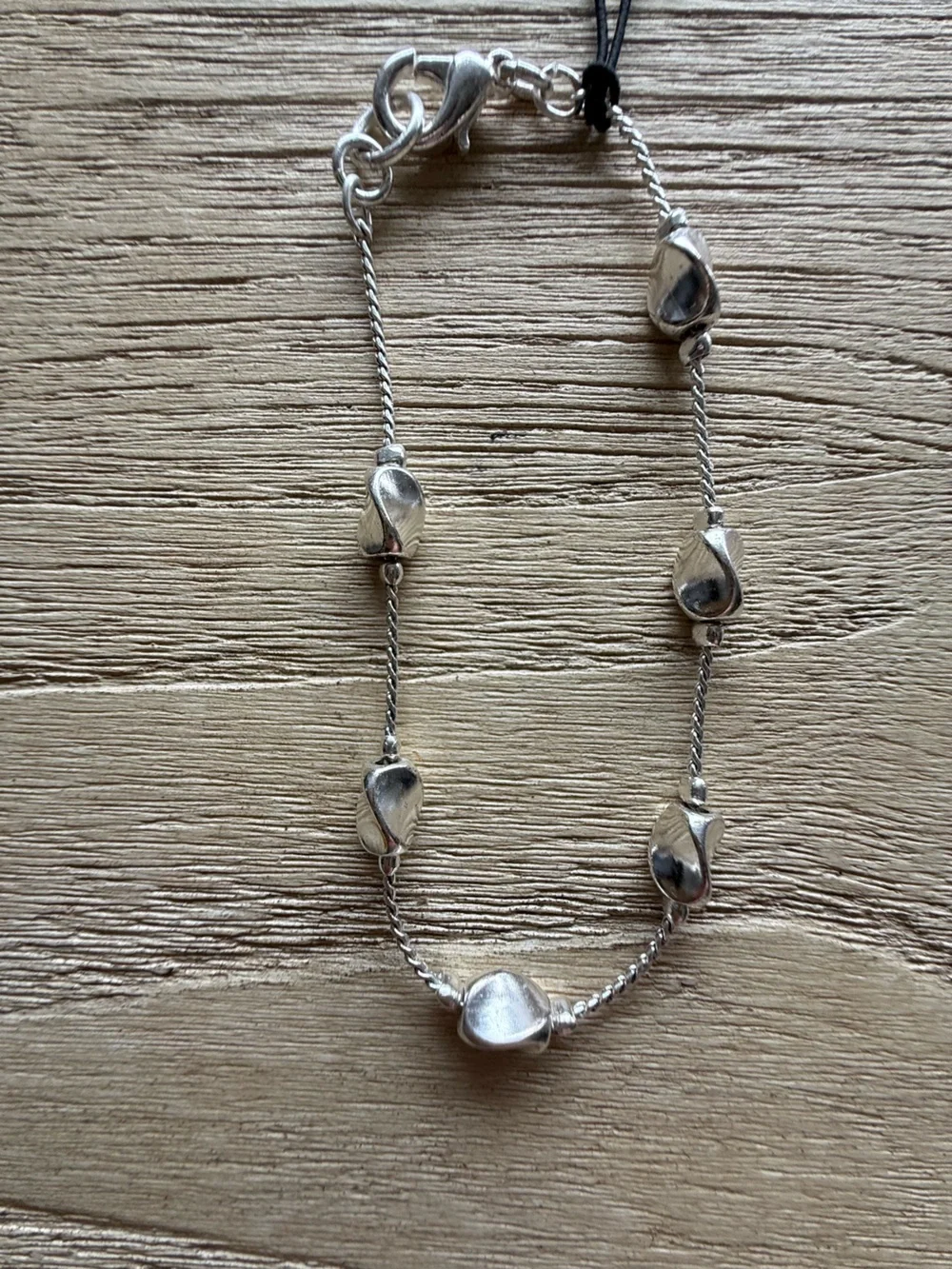 NWT Anne Klein Polished Silver-Tone Bracelet